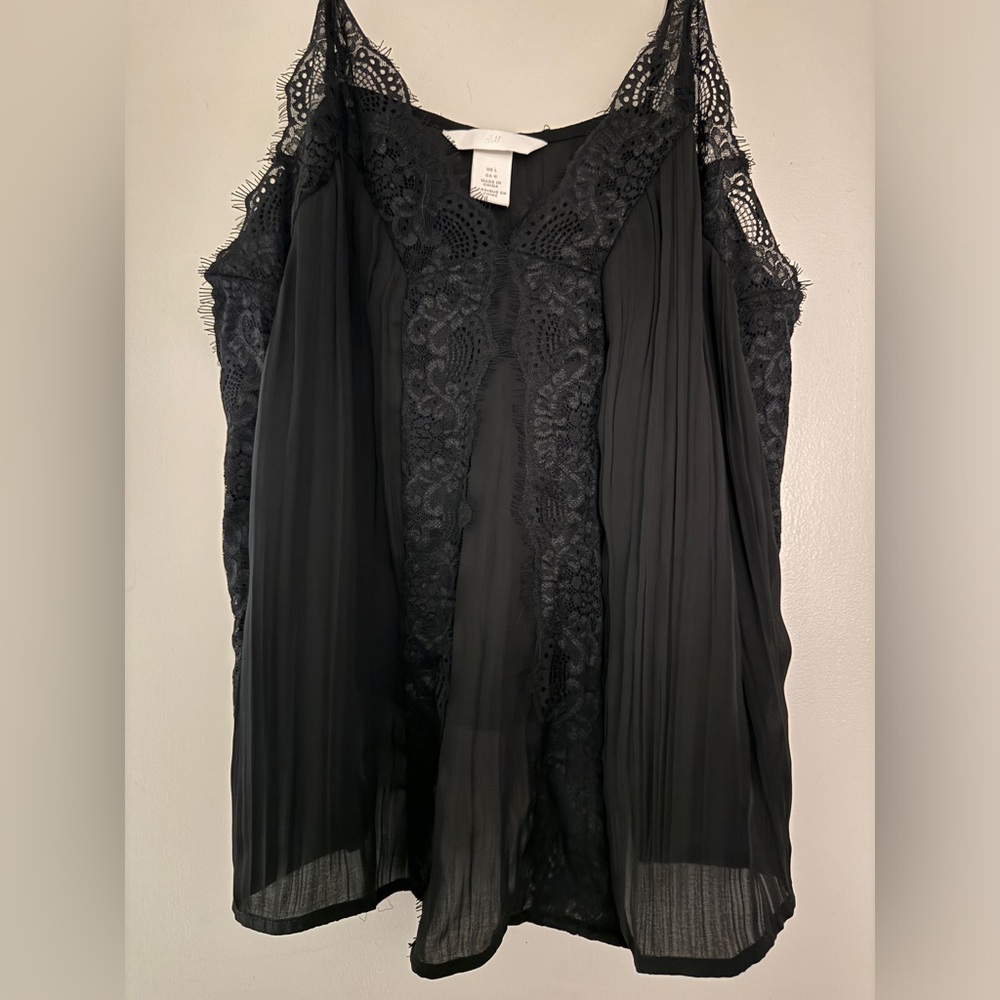 Black V-neck Lace Camisole